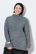 Pullover, Bouclé-Feinstrick, Stehkragen, Langarm