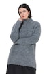 Pullover, Bouclé-Feinstrick, Stehkragen, Langarm