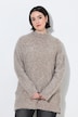 Pullover, Bouclé-Feinstrick, Stehkragen, Langarm