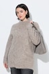 Pullover, Bouclé-Feinstrick, Stehkragen, Langarm