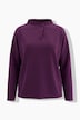 Sweatshirt, Oversized, Stehkragen, Langarm