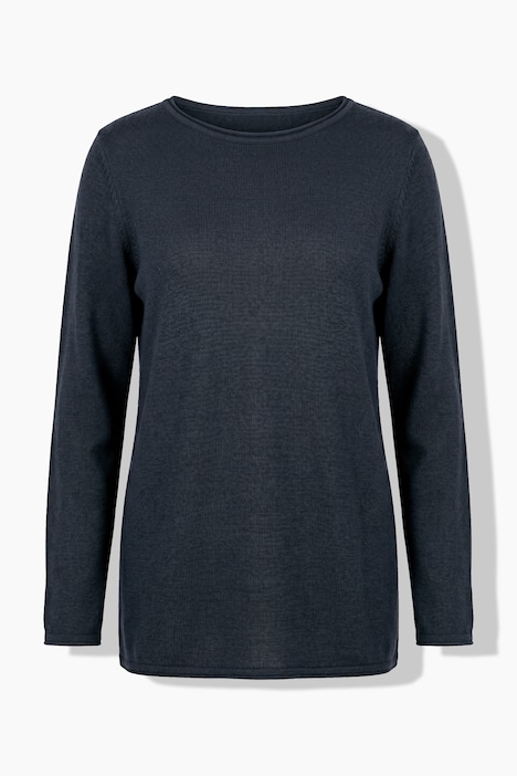 Pullover, Seidenmix, U-Boot-Ausschnitt, Langarm