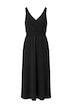 Midi jersey dress, sleeveless, wrap style