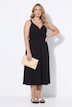 Midi-Jerseykleid, ärmellos, Wickeloptik