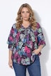 Blusenkaftan, Loose Fit, Allovermuster, Halbarm