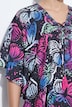Blusenkaftan, Loose Fit, Allovermuster, Halbarm