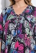 Blusenkaftan, Loose Fit, Allovermuster, Halbarm