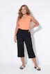 Culotte, gerades Bein, Elastikbund, Seitenschlitze