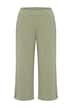 Culottes, straight leg, elastic waistband, side slits