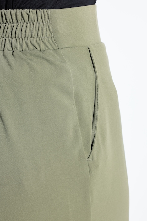 Culotte, gerades Bein, Elastikbund, Seitenschlitze