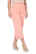Culottes, straight leg, elastic waistband, side slits