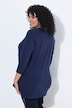Shirt, Glitzermotiv, A-Linie, Keyhole, Rundhals, 3/4-Arm