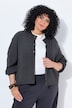 Strickjacke, offenkantig, Rundhals, Ballon-Langarm