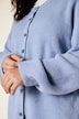 Strickjacke, Rundhals, Ballon-Langarm