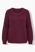 Pullover, Rollkanten, Rundhals, Langarm