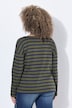 Shirt, Ringel, Oversized, U-Boot-Ausschnitt, Langarm