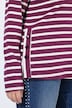 Shirt, Ringel, Oversized, U-Boot-Ausschnitt, Langarm