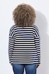 Shirt, Ringel, Oversized, U-Boot-Ausschnitt, Langarm