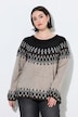 Pullover, Norwegermuster, Rundhals, Langarm