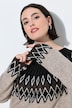 Pullover, Norwegermuster, Rundhals, Langarm