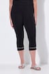 Capri-Leggings, schmale Passform, Ziernieten am Saum