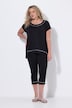 Capri-Leggings, schmale Passform, Ziernieten am Saum