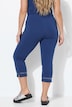 Capri-Leggings, schmale Passform, Ziernieten am Saum