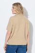 Strickjacke, Troyerkragen, Reißverschluss, Halbarm