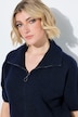 Strickjacke, Troyerkragen, Reißverschluss, Halbarm