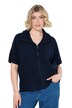 Strickjacke, Troyerkragen, Reißverschluss, Halbarm