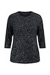 Shirt, Leomuster, Rundhalsausschnitt, 3/4-Arm