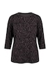 Shirt, Leomuster, Rundhalsausschnitt, 3/4-Arm