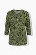 Shirt, Leomuster, Rundhalsausschnitt, 3/4-Arm
