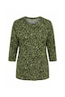 Shirt, Leomuster, Rundhalsausschnitt, 3/4-Arm