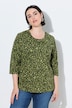 Shirt, Leomuster, Rundhalsausschnitt, 3/4-Arm