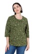 Shirt, Leomuster, Rundhalsausschnitt, 3/4-Arm