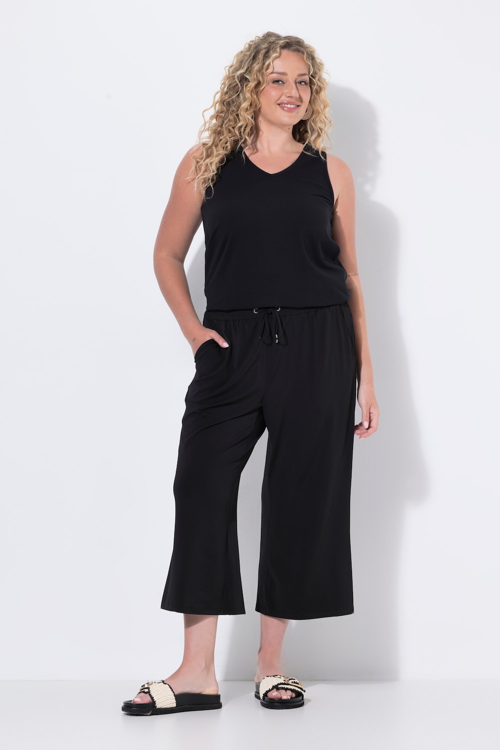 Culotte, gerades Bein, Elastikbund
