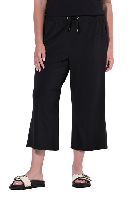 Culottes, straight leg, elasticated waistband
