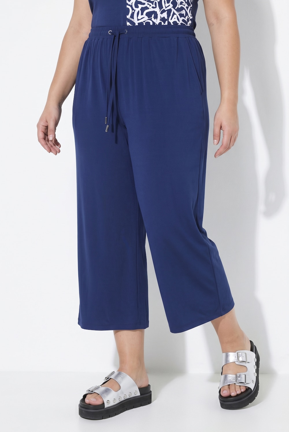 Culotte, gerades Bein, Elastikbund