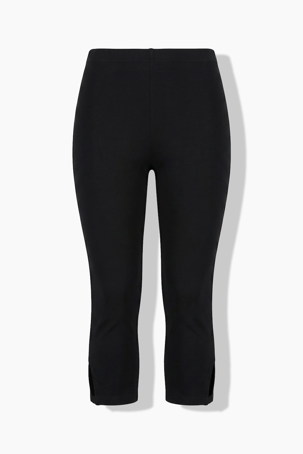 Capri-Leggings, schmale Passform, Elastikbund, Saumschlitz