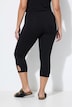 Capri-Leggings, schmale Passform, Elastikbund, Saumschlitz