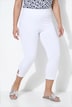 Capri-Leggings, schmale Passform, Elastikbund, Saumschlitz