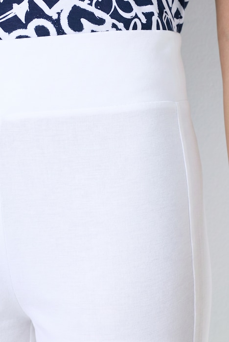 Capri-Leggings, schmale Passform, Elastikbund, Saumschlitz
