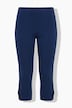 Capri-Leggings, schmale Passform, Elastikbund, Saumschlitz