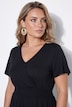Midi-Jerseykleid, A-Linie, Zipfelsaum, Flügelärmel
