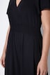 Midi-Jerseykleid, A-Linie, Zipfelsaum, Flügelärmel