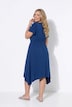 Midi-Jerseykleid, A-Linie, Zipfelsaum, Flügelärmel