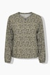 Bluse, Paisleymuster, Tunika-Ausschnitt, Langarm