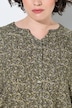 Bluse, Paisleymuster, Tunika-Ausschnitt, Langarm