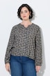 Bluse, Paisleymuster, Tunika-Ausschnitt, Langarm